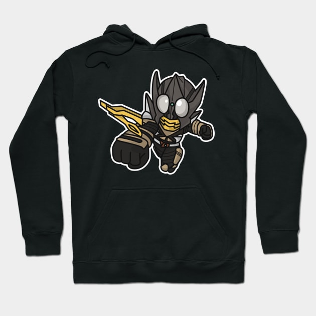 Kamen Rider Punch Hopper Chibi Style Kawaii Hoodie by The Toku Verse